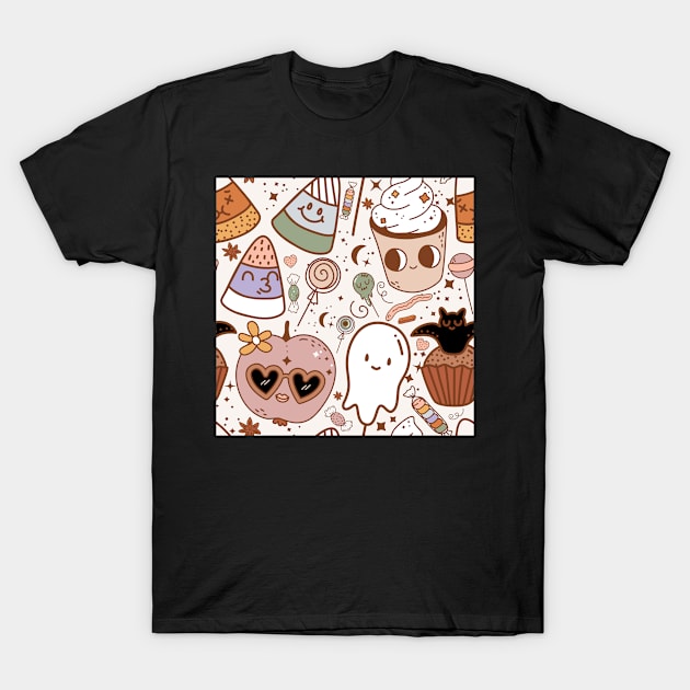 Spooky Cute Trick Or Treat T-Shirt by Milibella